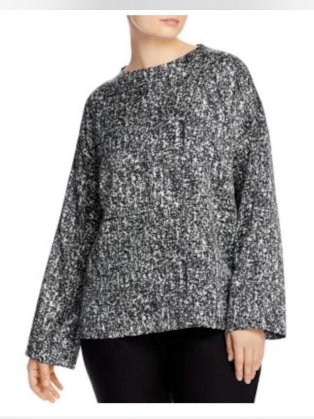 Eileen Fisher Prism Silk Organic Cotton Relaxed Blouse Top